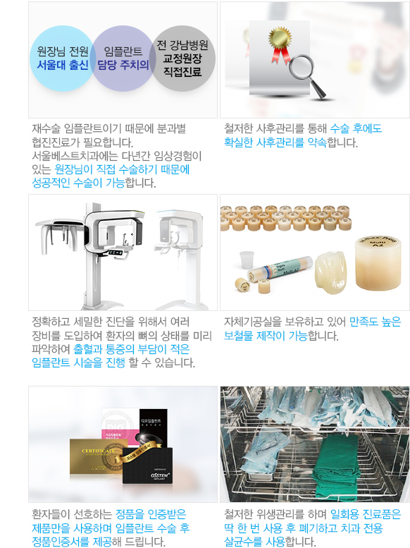 서울베스트만의 재수술 임플란트 특별함